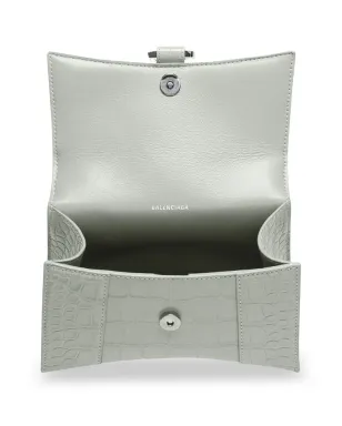 Balenciaga Hourglass トップハンドルバッグ - グレー - サムネイル4