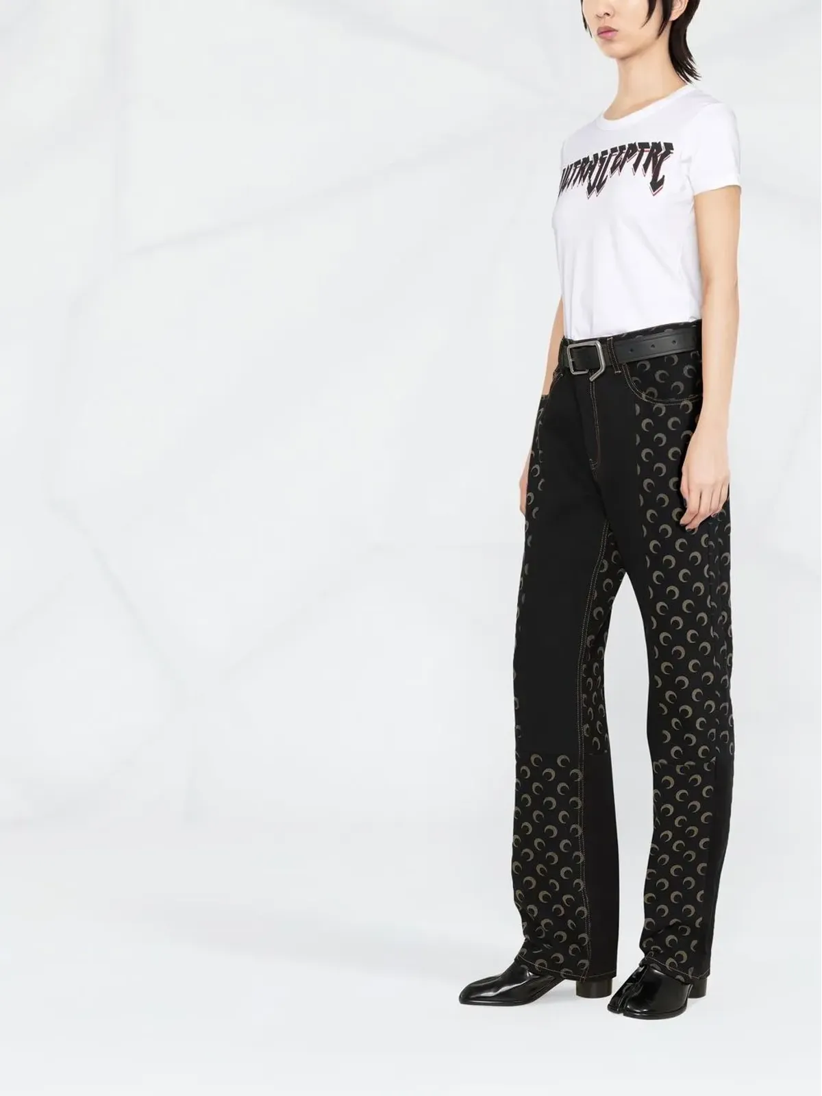 Raf Simons グラフィックプリント コットンTシャツ（ホワイト） - 画像3