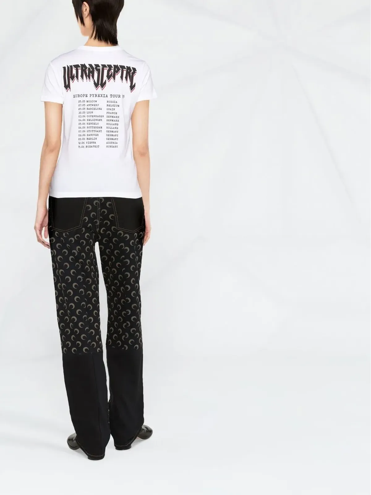 Raf Simons グラフィックプリント コットンTシャツ（ホワイト） - 画像4