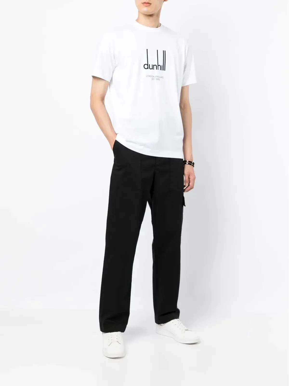 Dunhill サイドカーゴポケットディテール トラウザーズ - 画像2