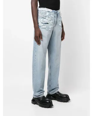Diesel リップドストレートジーンズ - サムネイル3