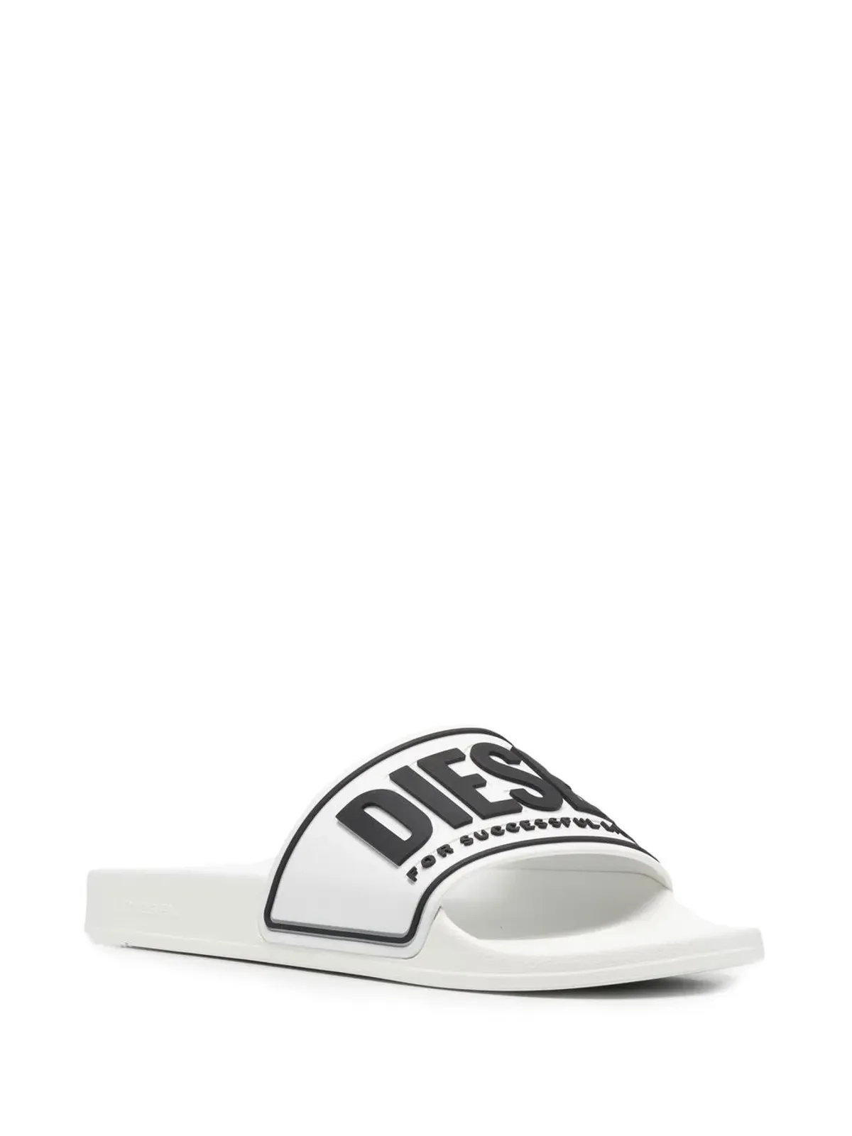 Diesel Sa-Mayemi CC ロゴエンボス付きスライド - White - 画像2