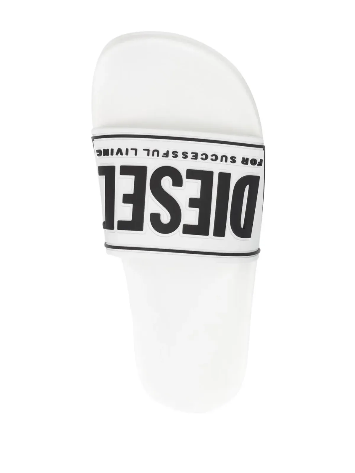 Diesel Sa-Mayemi CC ロゴエンボス付きスライド - White - 画像4