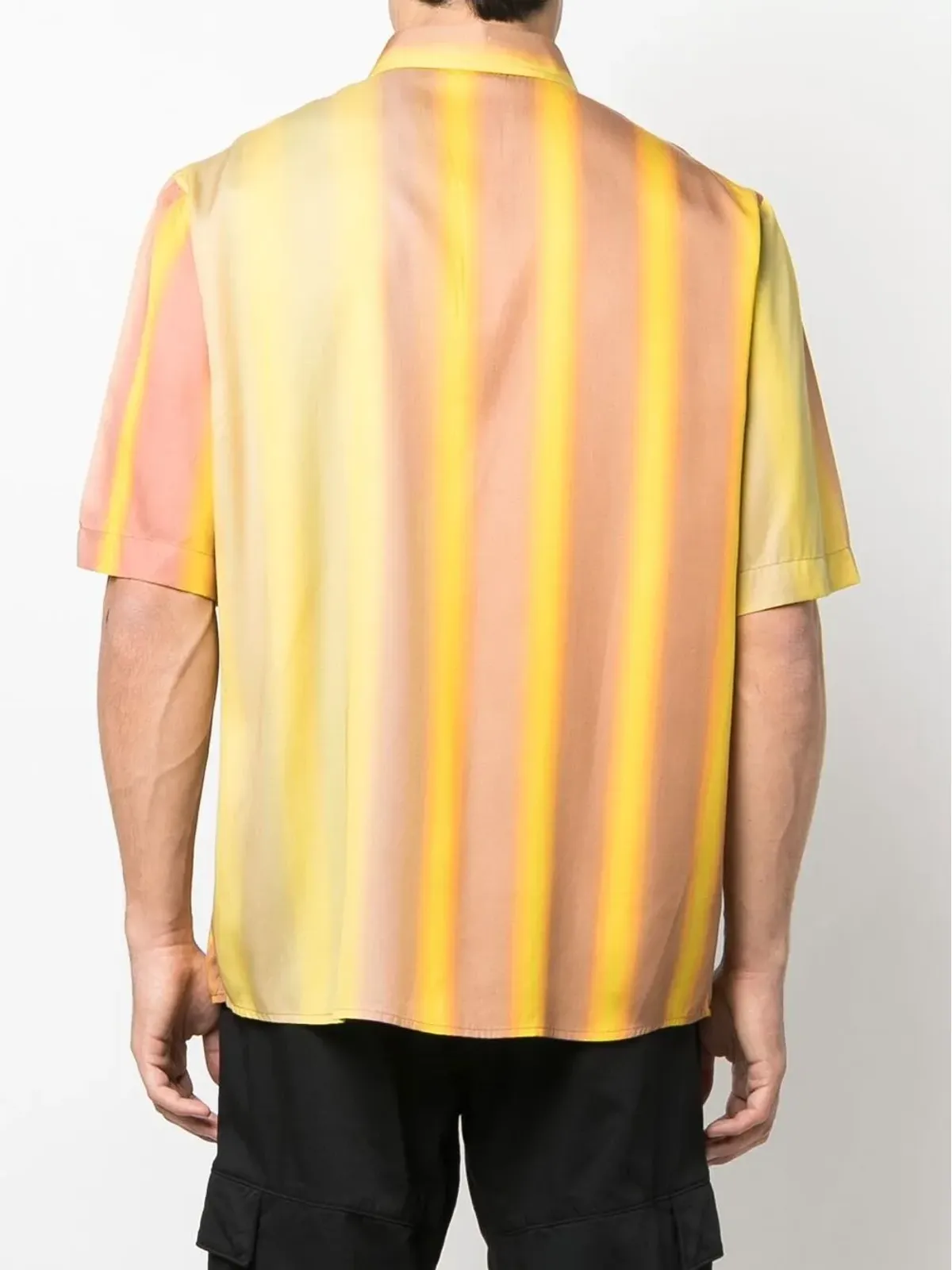 Diesel ストライプ柄ショートスリーブシャツ - Yellow - 画像4