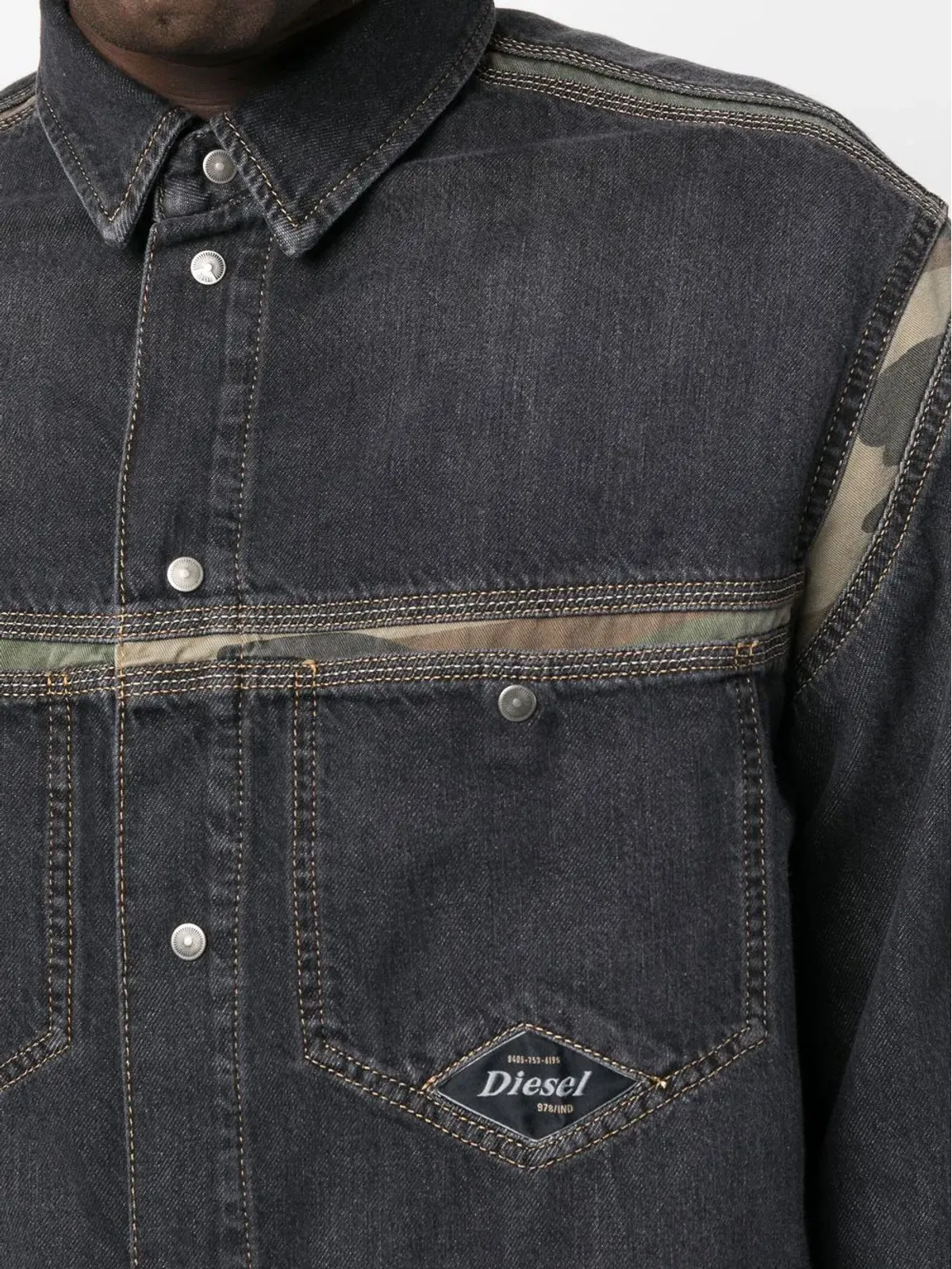Diesel カモフラージュプリントシャツ - 画像5
