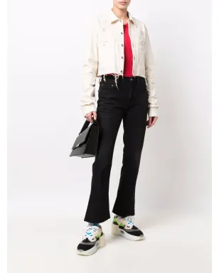 Rick Owens DRKSHDW クロップドデニムボタンアップジャケット - サムネイル2