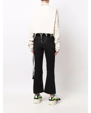 Rick Owens DRKSHDW クロップドデニムボタンアップジャケット - サムネイル4