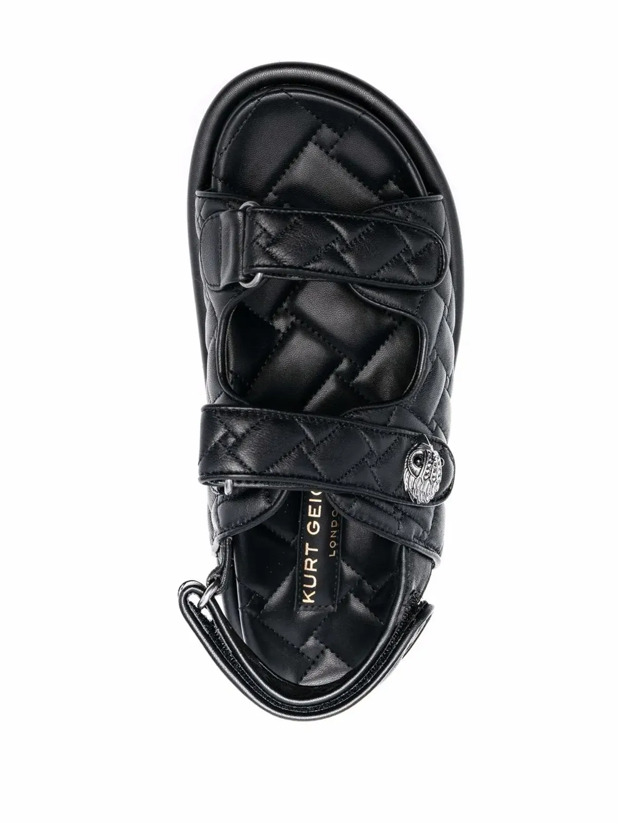 Kurt Geiger London キルテッド・タッチストラップ サンダル - ブラック - 画像4