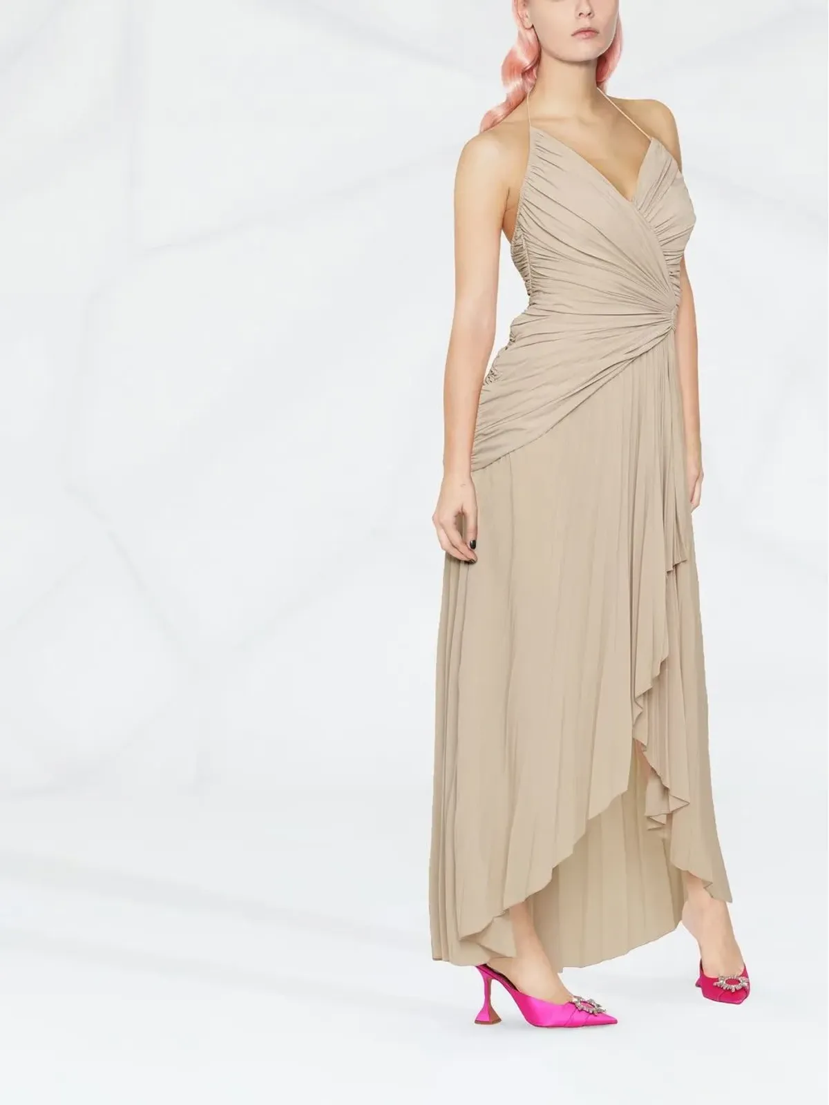 Alexandre Vauthier ドレープ アシンメトリードレス - 画像4