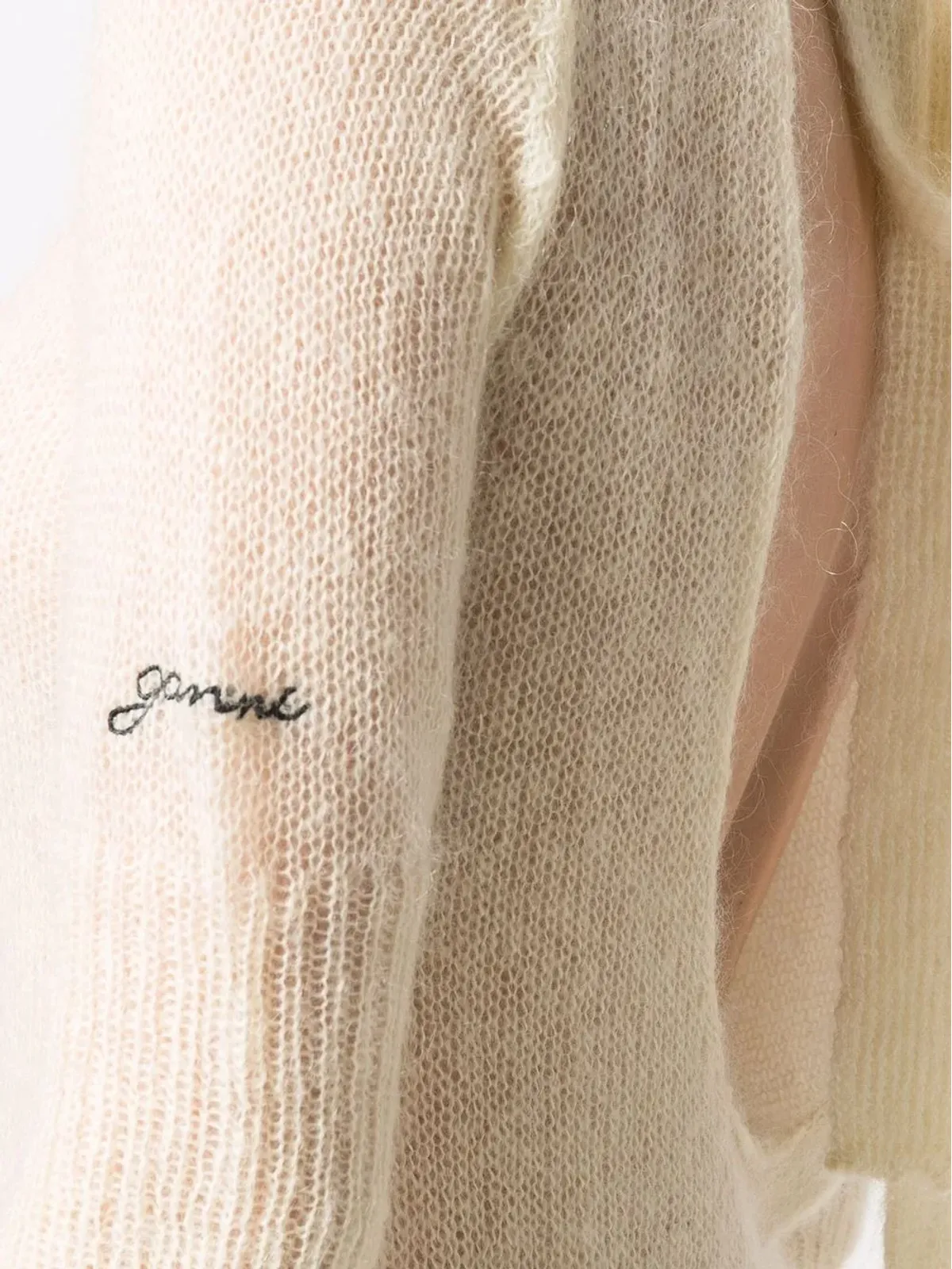 GANNI 刺繍ロゴディテールドレス - 画像5