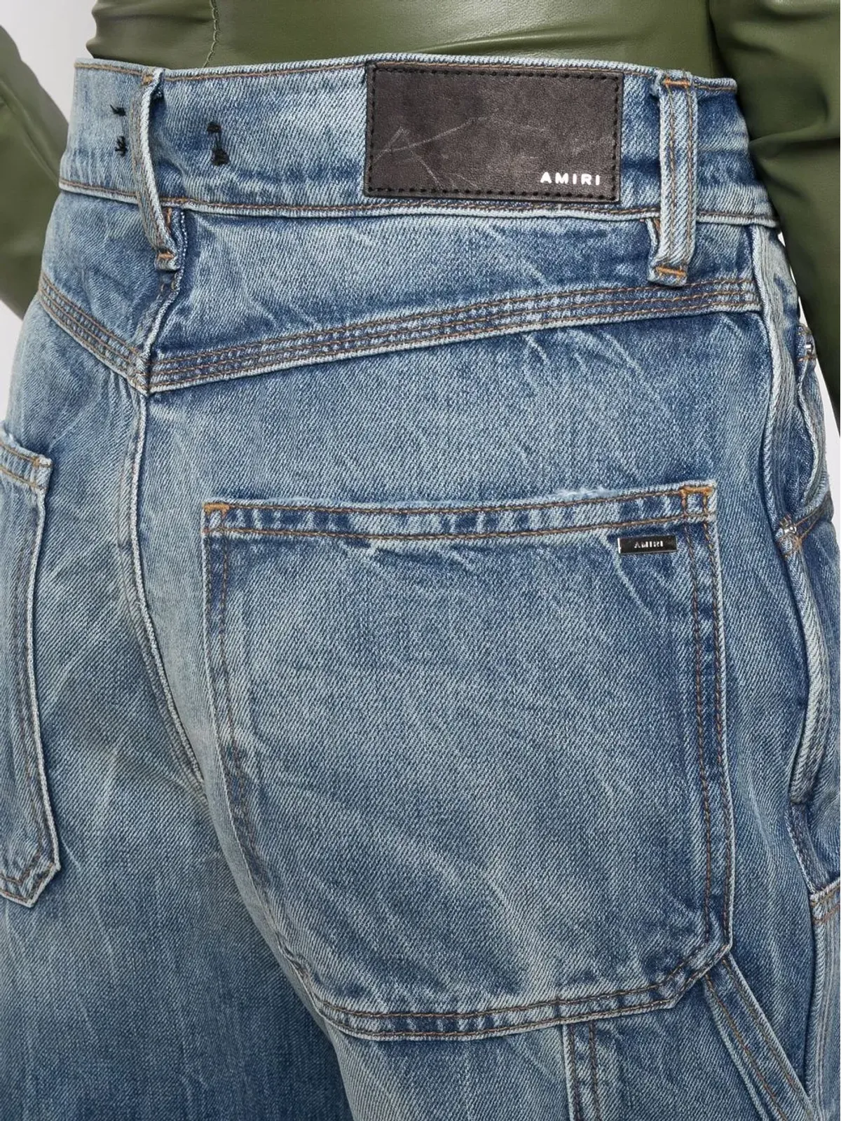 AMIRI ブリーチウォッシュデニムジーンズ - 画像5