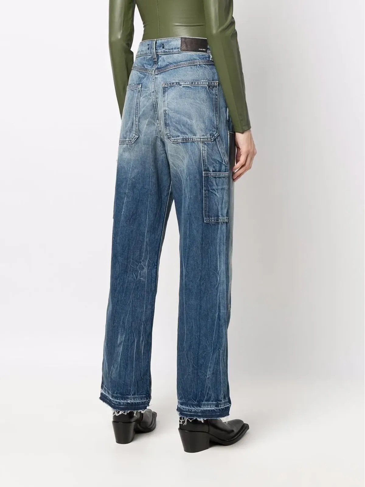 AMIRI ブリーチウォッシュデニムジーンズ - 画像4