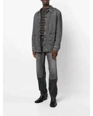Diesel パッチワークストレートジーンズ - ブラック - サムネイル2