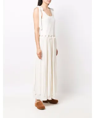 Chloé ドロップウエスト ノット付き クレープ マキシドレス - サムネイル3