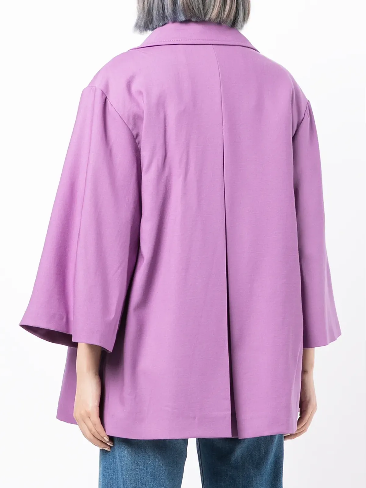 Costarellos ダブルブレストフィットブレザー - Purple - 画像4