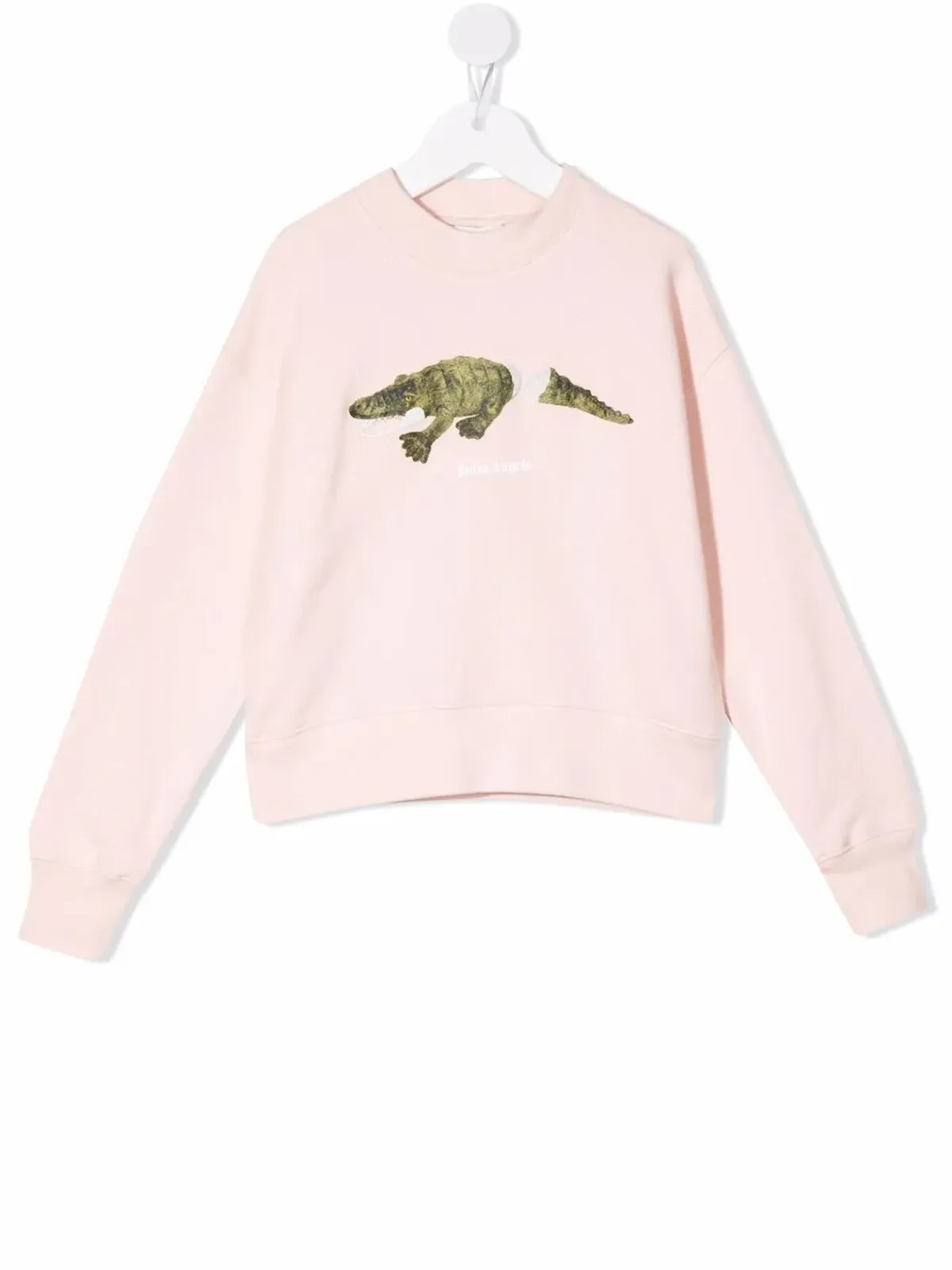 Palm Angels Kids クロコダイルプリント コットン スウェットシャツ - 画像1