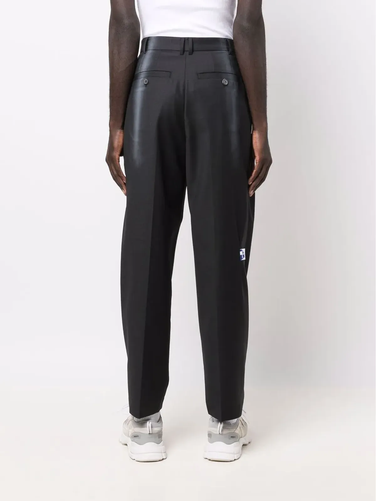 Ader Error スローガンプリントのストレートレッグパンツ - 画像5