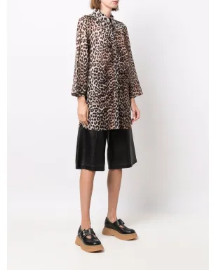 GANNI レオパード柄シャツ - サムネイル3
