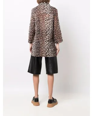 GANNI レオパード柄シャツ - サムネイル4