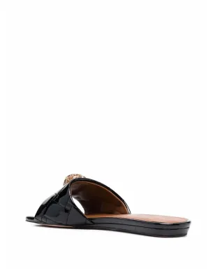 Kurt Geiger London crystal-embellished sandals - Black - サムネイル3