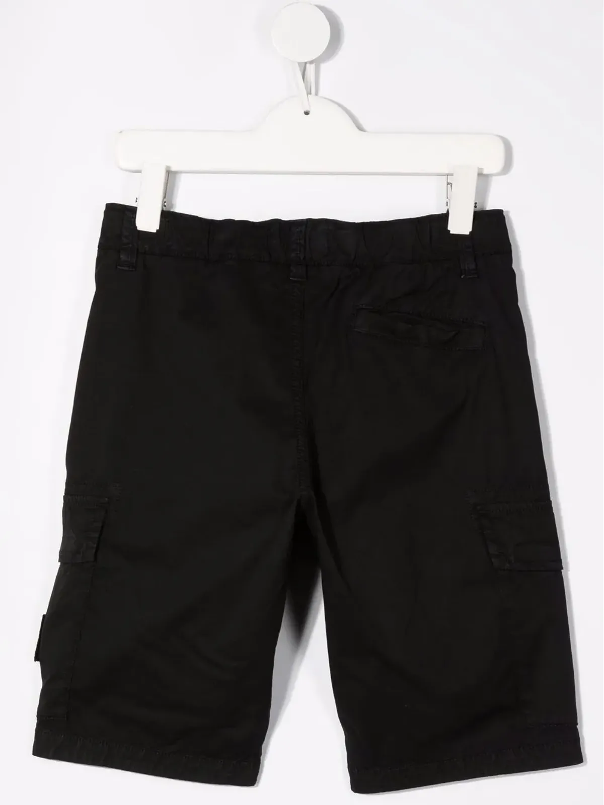 Stone Island Junior ロゴパッチ カーゴショーツ - ブラック - 画像2