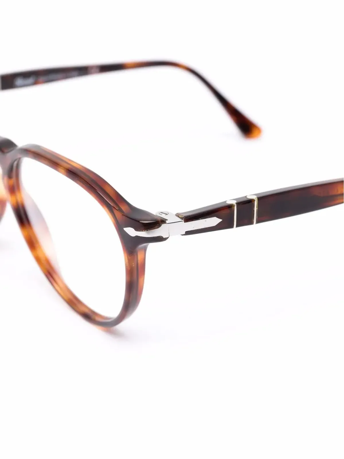 Persol べっ甲柄フレーム眼鏡 - ブラウン - 画像3