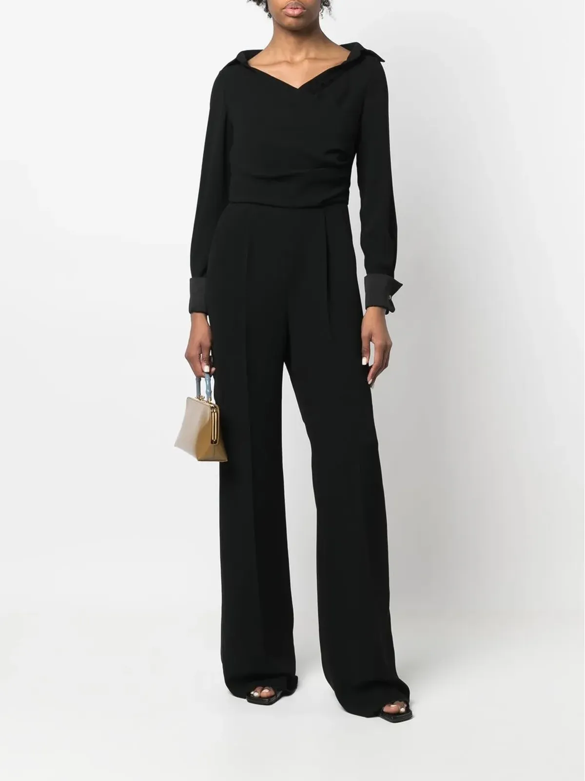 Max Mara テーラード ドレープディテール ジャンプスーツ - 画像2