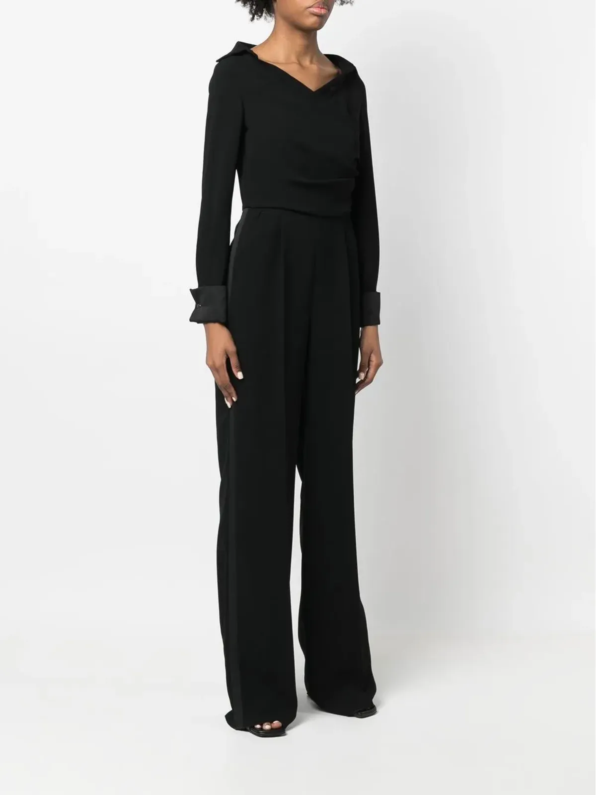 Max Mara テーラード ドレープディテール ジャンプスーツ - 画像3