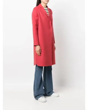 Fabiana Filippi 隠し前開きミディコート（レッド） - サムネイル3