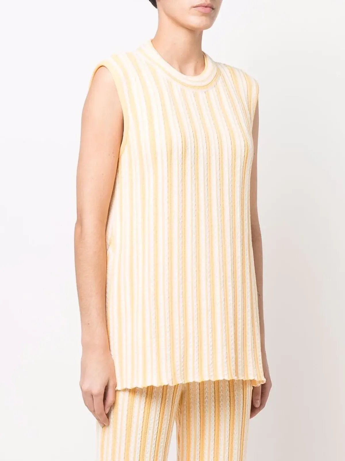Jil Sander リブニット ノースリーブトップ - 画像3