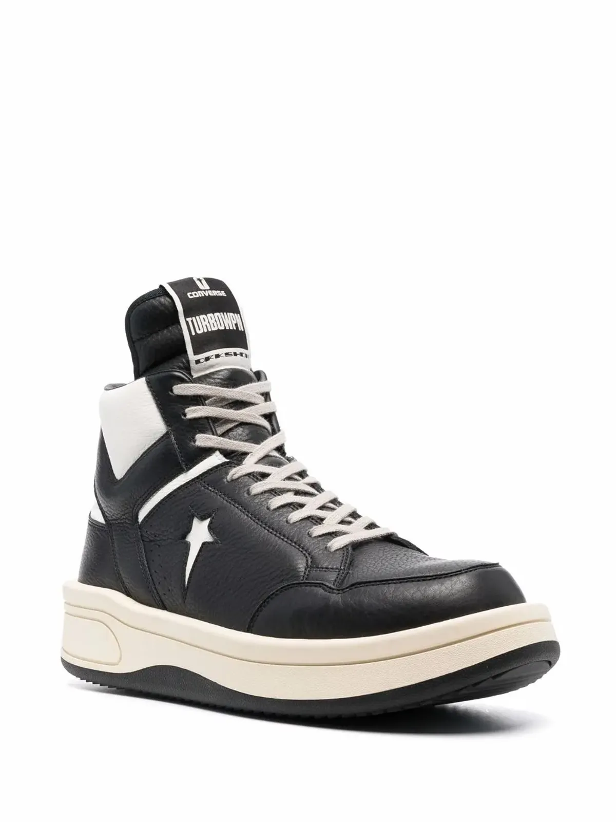 Rick Owens DRKSHDW x Converse DRKSHDW TURBOWPN ハイトップスニーカー - ブラック - 画像2
