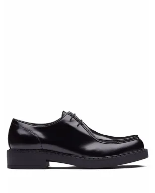 Prada ブラッシュドレザー ダービーシューズ - サムネイル1