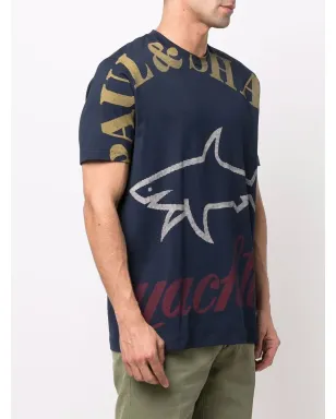 Paul & Shark マキシ ロゴプリント Tシャツ - サムネイル3