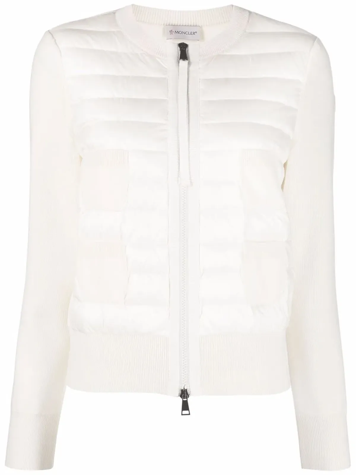 Moncler キルテッドジップ付きカーディガン - 画像1