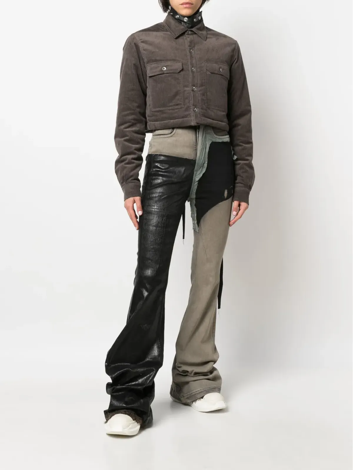 Rick Owens DRKSHDW コーデュロイ クロップドジャケット - 画像2