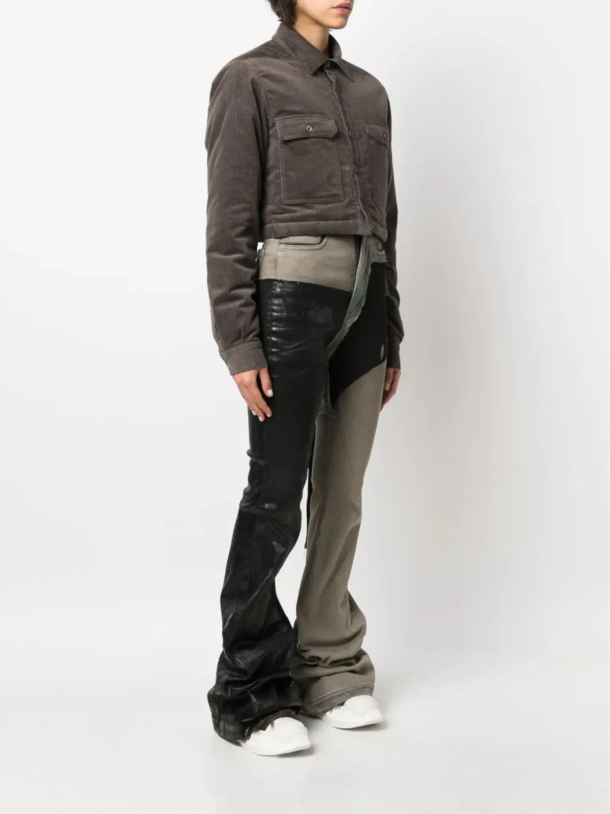 Rick Owens DRKSHDW コーデュロイ クロップドジャケット - 画像3