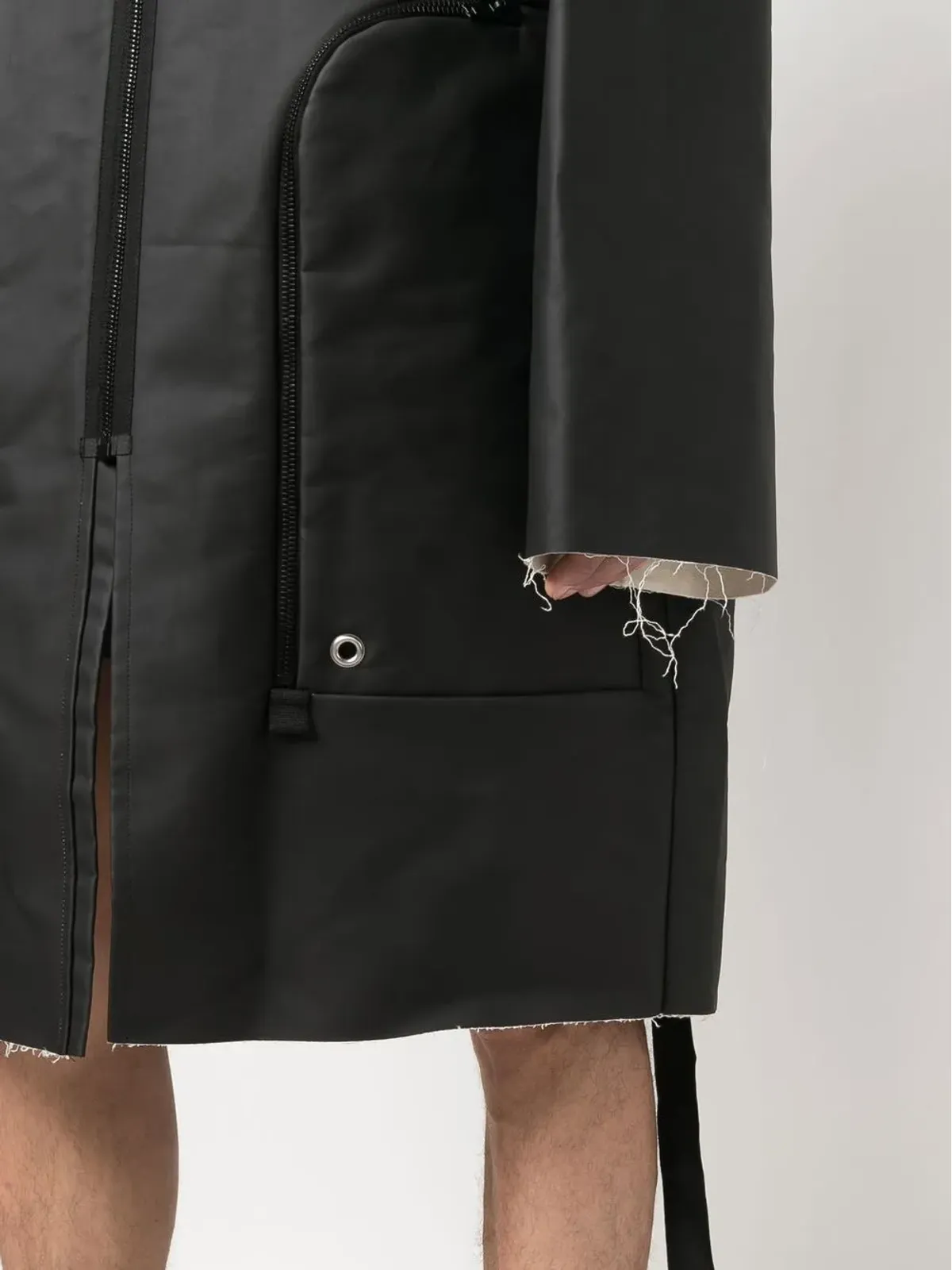 Rick Owens DRKSHDW ストローブ ロング丈パーカ - 画像5
