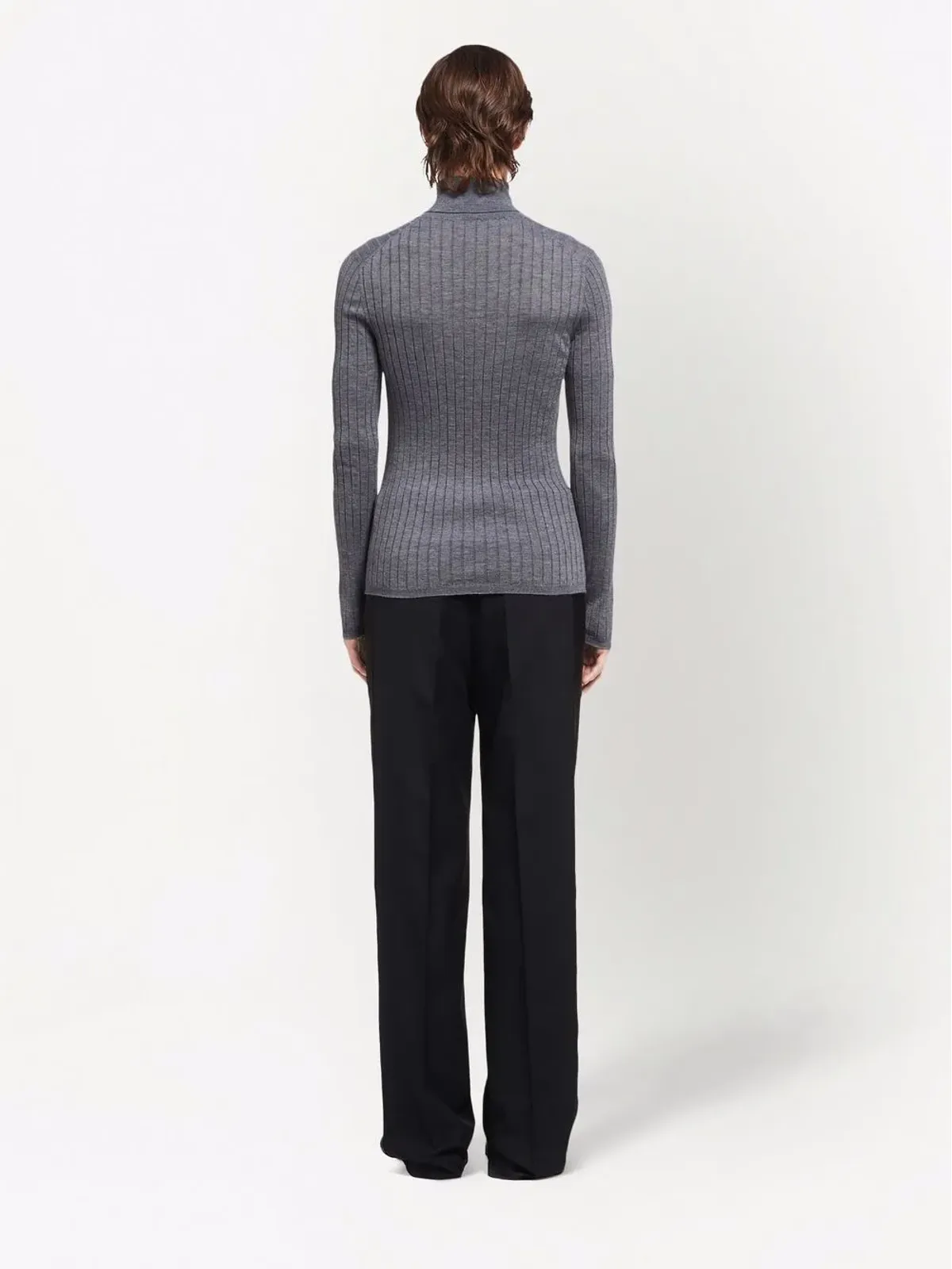 Prada リブ編みロールネックセーター - 画像4