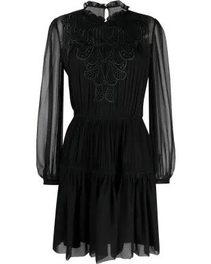 Alberta Ferretti 長袖シルク シフトドレス - サムネイル1