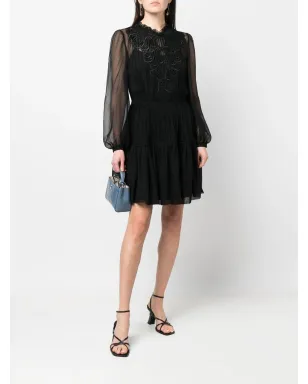 Alberta Ferretti 長袖シルク シフトドレス - サムネイル2