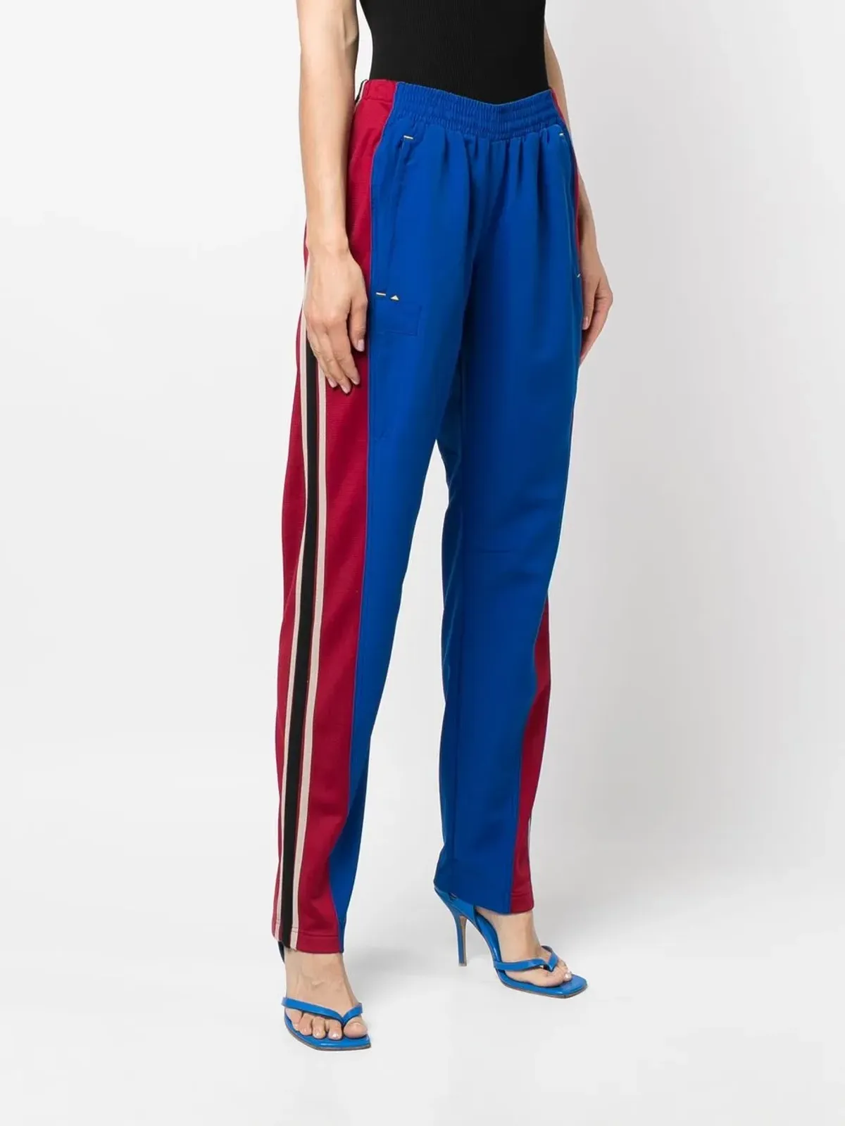 Colville コルヴィル アップサイクル シガレットカット トラックパンツ - ブルー - 画像3