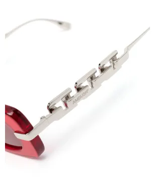 Ambush Eyewear A-chain ティントサングラス - レッド - サムネイル3