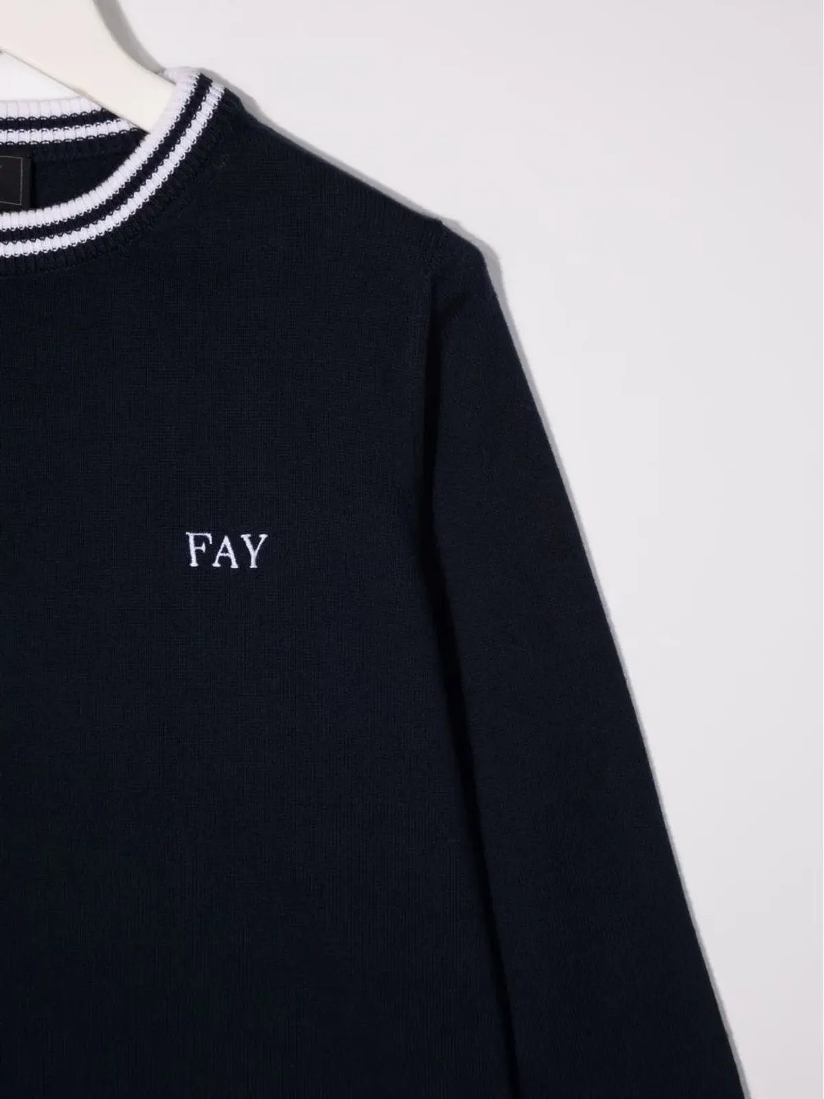Fay Kids ロゴプリント クルーネック スウェットシャツ - 画像3