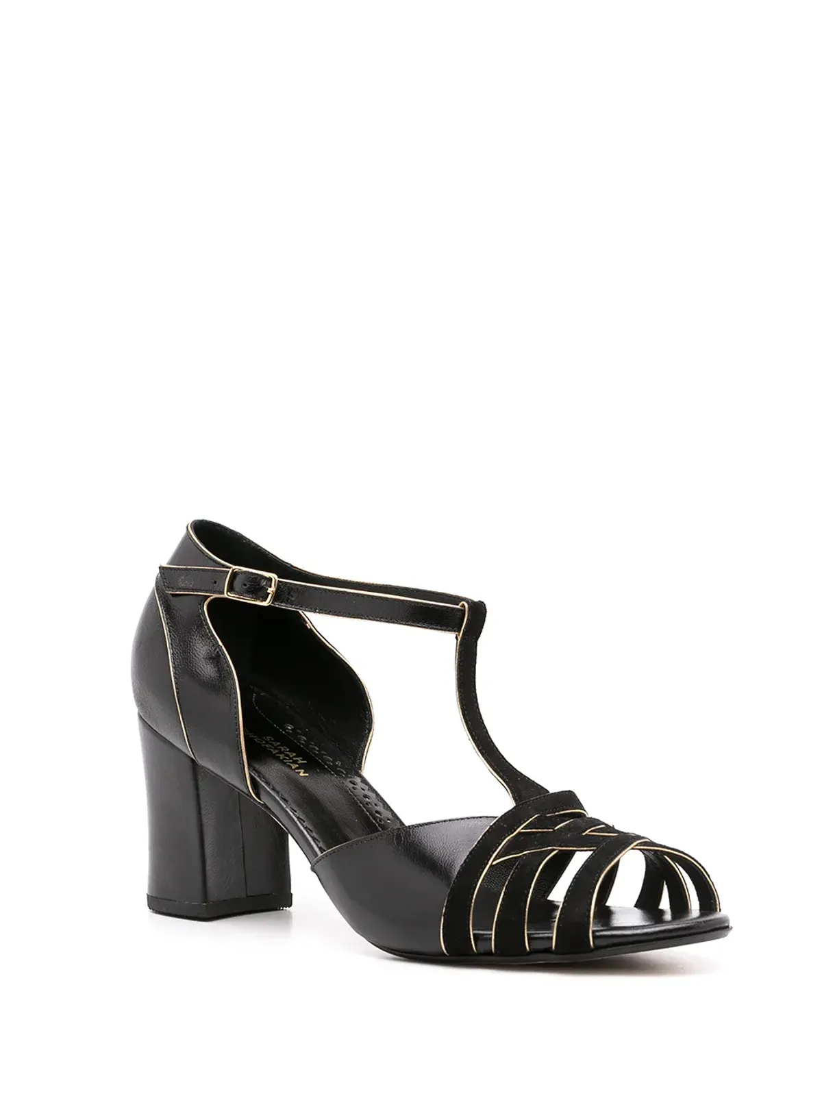 Sarah Chofakian Chiara leather sandals - Black - 画像2