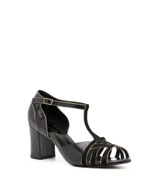 Sarah Chofakian Chiara leather sandals - Black - サムネイル2