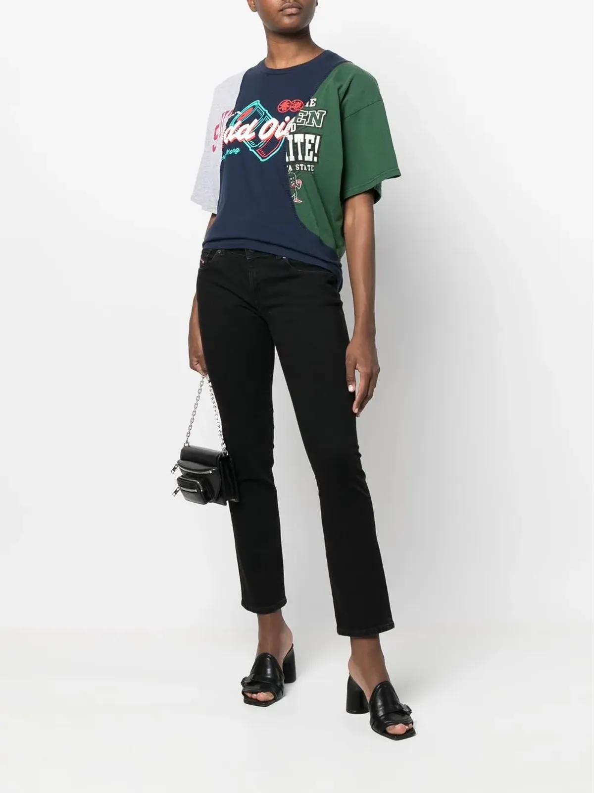 Colville アップサイクル パッチワーク Tシャツ - 画像2