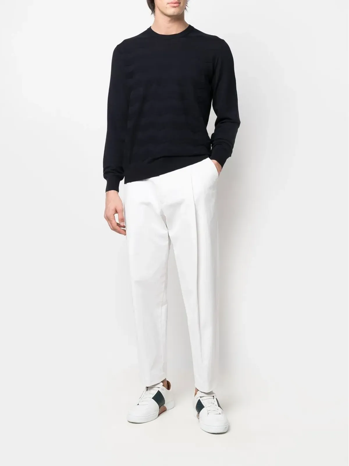 Corneliani ラウンドネック・ニットジャンパー - 画像2