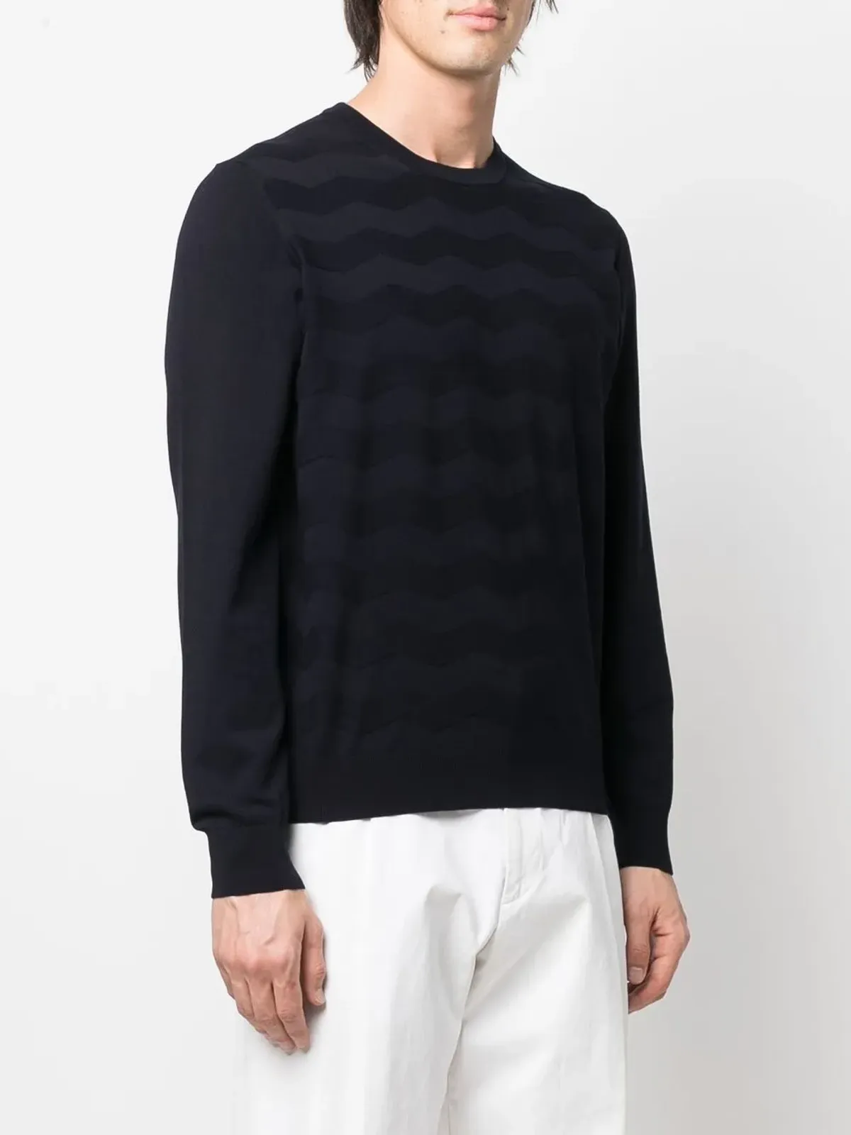 Corneliani ラウンドネック・ニットジャンパー - 画像3