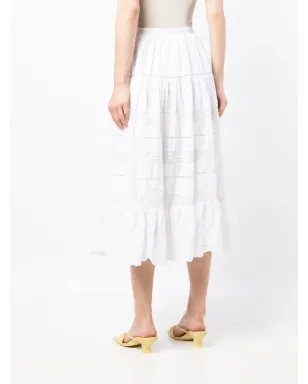 LoveShackFancy Donnaレーススカート - サムネイル4