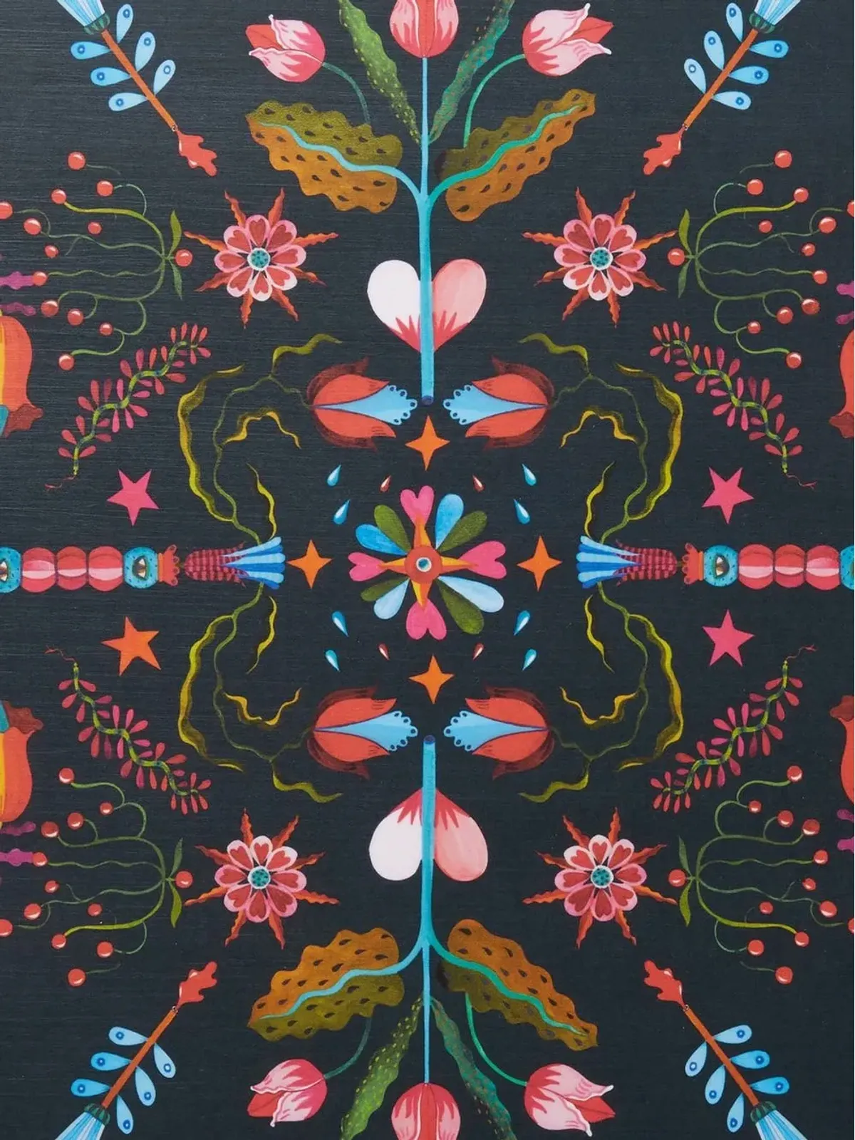 La DoubleJ Turning Tulips 木製トレイ - 画像3